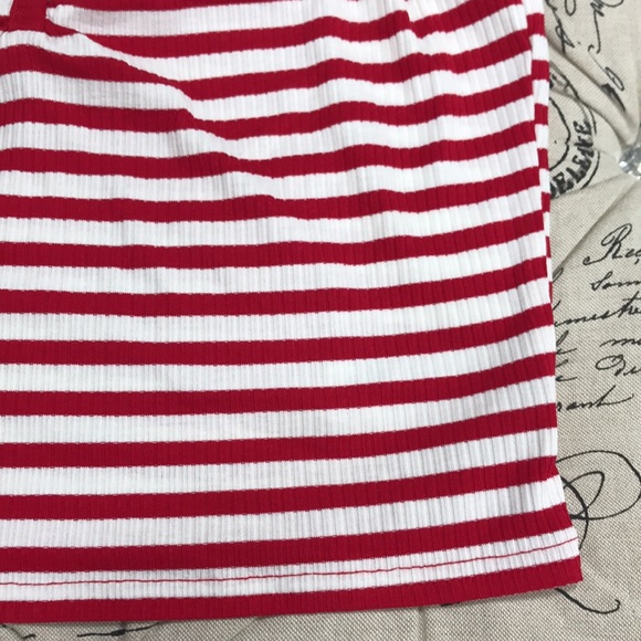 🎁 Topshop Stripe Crop Tank - Picture 6 of 9